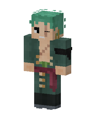 Roronoa Zoro skin, 3D preview