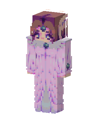 Lavender Gem Girl skin, 3D preview