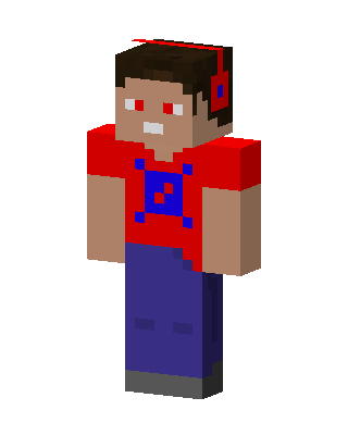 Red Eyed Headphones Minecraft skin