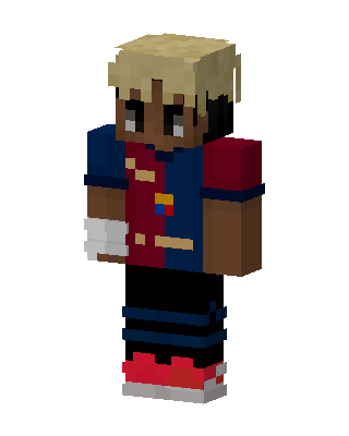 Blaugrana Jersey Kid skin, 3D preview