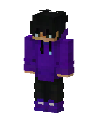Violet Hoodie skin, 3D preview