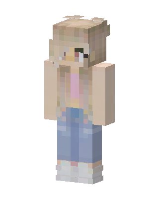 Pastel Blonde Girl skin, 3D preview