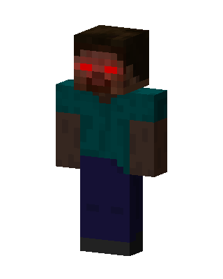 Teal Glowing Villain Boy skin, 3D preview