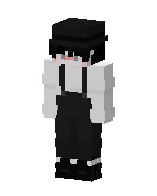 Bowler Hat Boy skin, 3D preview