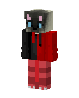Red Animal Girl skin, 3D preview