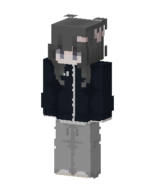 Dark Hoodie Girl Minecraft skin