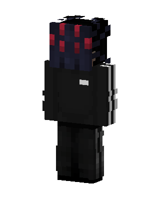 Black Villain Boy skin, 3D preview