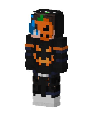 Black Masked Holiday Boy skin, 3D preview