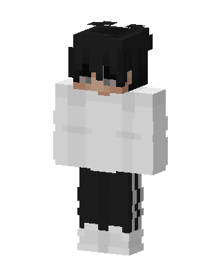 Monochrome Hoodie skin, 3D preview