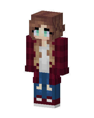 Cozy Flannel Girl Minecraft skin
