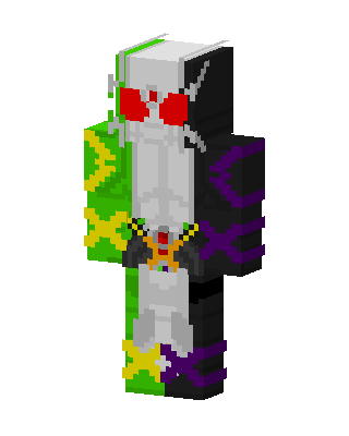 White Villain Boy skin, 3D preview