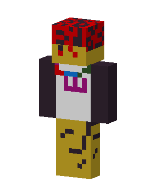 Lava Hair Penguin skin, 3D preview