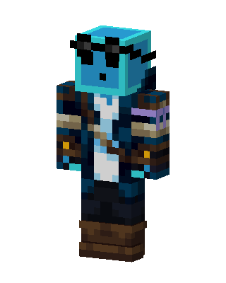 Slime Pirate Minecraft blue skin