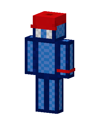 Blue Cap Guy skin, 3D preview