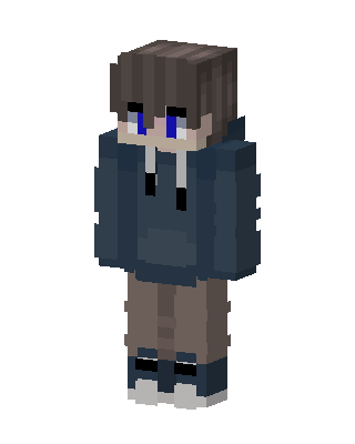Blue Hoodie Boy Minecraft skin