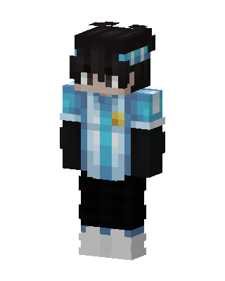 Blue Anime Boy Minecraft skin