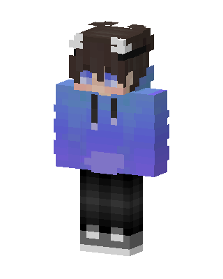 Galaxy Hoodie Boy skin, 3D preview