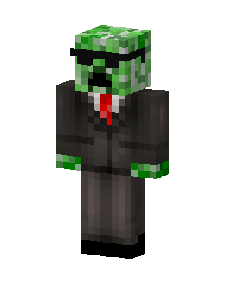 Creeper In Suit Minecraft skin