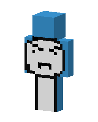 Blue Costume Boy skin, 3D preview