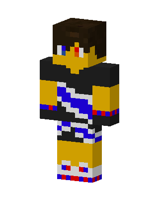 Patriotic Hoodie Kid skin, 3D preview