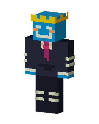 Blue Crowned Clown skin, 3D preview