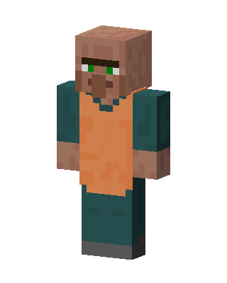 Villager Butcher skin, 3D preview