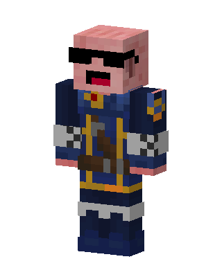 Cool Pig Officer Minecraft skin
