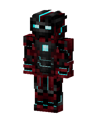 Crimson Tech Armor Minecraft skin