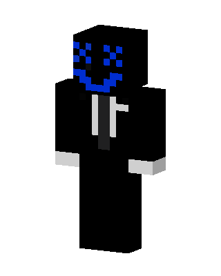 Blue Smile Suit skin, 3D preview