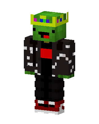 Crowned Slime Derp skin, 3D preview