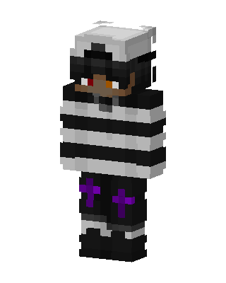Black Player Boy skin, 3D preview