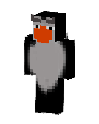 Penguin Pilot skin, 3D preview