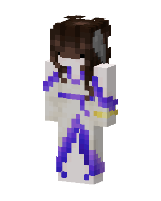 Violet Robe Maiden Minecraft skin