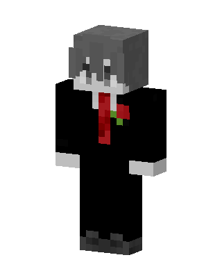Rose Suit Boy skin, 3D preview