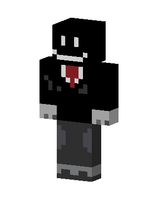 Black Villain Boy Minecraft goth skin