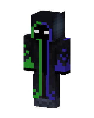 Black Villain Boy skin, 3D preview