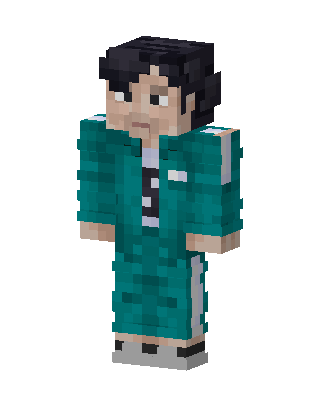 Squid Game Player skin, 3D preview