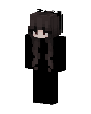 Shadow Girl skin, 3D preview