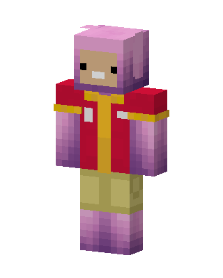 Pink Hooded Jacket skin, 3D preview