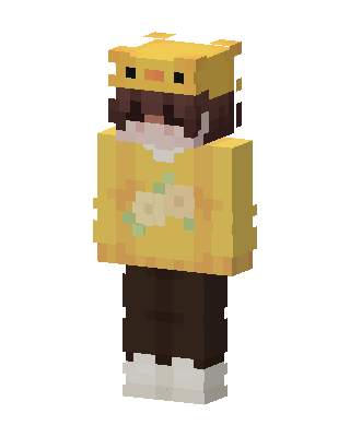 Duckling Hoodie skin, 3D preview