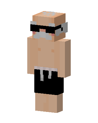 Beach Grandpa Minecraft skin