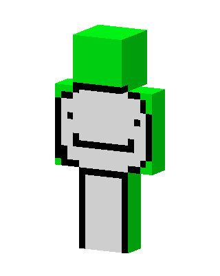 Green Mob Boy skin, 3D preview