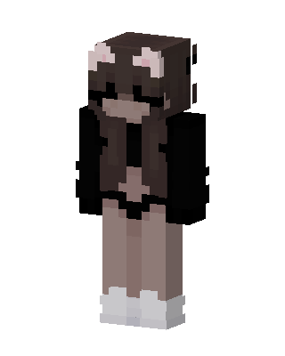 Cat Ear Hoodie skin, 3D preview