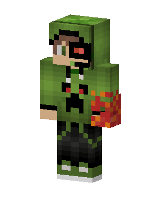 Green Hero Boy skin, 3D preview