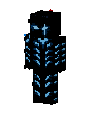 Black Goth Boy skin, 3D preview