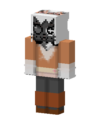 Masked Cat Wanderer Minecraft skin