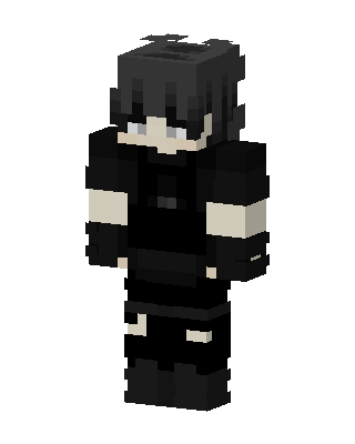 Shadow Hoodie Boy skin, 3D preview