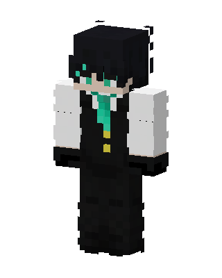 Teal Tie Gentleman Minecraft skin
