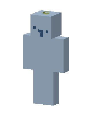 Blue Blob skin, 3D preview