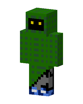 Green Glowing Mob Boy Minecraft green skin